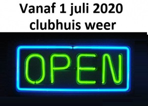 1 juli: clubhuis geopend