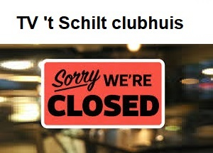 Clubhuis voorlopig gesloten